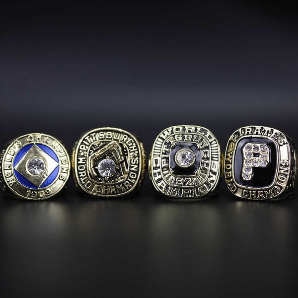 mlb 1909 1960 1971 1979 pittsburgh pirate baseball championship ring 4pcs set, Silver
mlb 1909 1960 1971 1979 pittsburgh pirate baseball championship ring 4pcs set, Silver