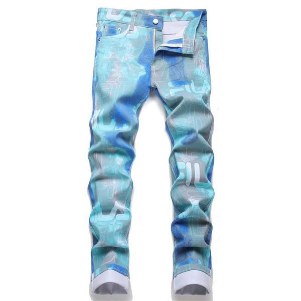 street men's jeans digital printed cotton pants youth popular mid-waist casual designer jeans mens denim pants large size, Blue
street men's jeans digital printed cotton pants youth popular mid-waist casual designer jeans mens denim pants large size, Blue