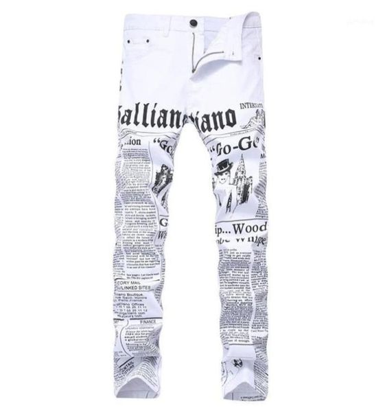 men039s jeans mens autumn denim trousers letter spaper printing casual white pants male painted skinny plus size9666554, Blue
men039s jeans mens autumn denim trousers letter spaper printing casual white pants male painted skinny plus size9666554, Blue