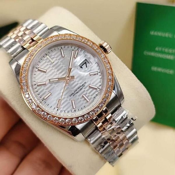 36mm women's diamond watch ladies automatic mechanical watches lady woman stainless steel folding buckle sport waterproof wristwatch fa, Slivery;brown
36mm women's diamond watch ladies automatic mechanical watches lady woman stainless steel folding buckle sport waterproof wristwatch fa, Slivery;brown