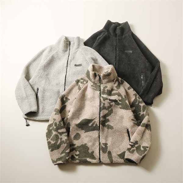 double thread esential lamb cashmere stand collar zipper jacket polar fleece us loose high street thick, Black;brown
double thread esential lamb cashmere stand collar zipper jacket polar fleece us loose high street thick, Black;brown