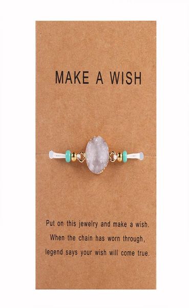 natural druzy resin stone bead bracelet with make a wish card red blue string adjustable woven bracelets for men women wish jewelr4500921, Golden;silver
natural druzy resin stone bead bracelet with make a wish card red blue string adjustable woven bracelets for men women wish jewelr4500921, Golden;silver