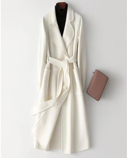 women039s wool blends 2021 autumn women white doublefaced cashmere coat winter fashion elegant midlength over 9005373, Black
women039s wool blends 2021 autumn women white doublefaced cashmere coat winter fashion elegant midlength over 9005373, Black