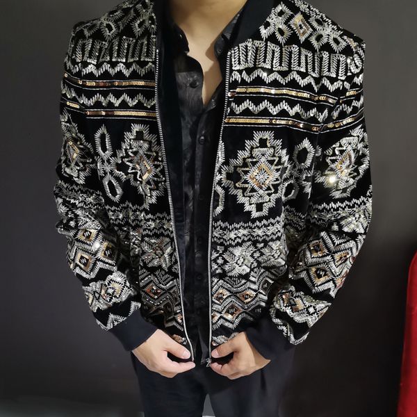 men's jackets heavy embroidery increase paillette leisure time loose coat jacket spring autumn men's wear baroque court wind impor, Black;brown
men's jackets heavy embroidery increase paillette leisure time loose coat jacket spring autumn men's wear baroque court wind impor, Black;brown