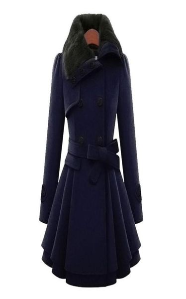 women039s wool blends woolen coat double breasted lapel long female thicken autumn winter slim belt pleated trench coats lady6574569, Black
women039s wool blends woolen coat double breasted lapel long female thicken autumn winter slim belt pleated trench coats lady6574569, Black