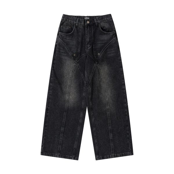 high street washed vintage baggy jeans for men straight casual denim trousers oversized cargo pants, Blue
high street washed vintage baggy jeans for men straight casual denim trousers oversized cargo pants, Blue