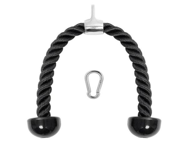 heavy duty tricep rope 27in pull down fitness cable attachment machine coated nylon rope with snap hook25081086107465
heavy duty tricep rope 27in pull down fitness cable attachment machine coated nylon rope with snap hook25081086107465
