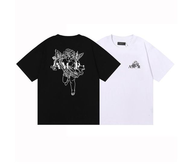 new fashion men's short sleeve high street trendy angel cupid steel fork foam print cotton a miris letter t-shirt, White;black
new fashion men's short sleeve high street trendy angel cupid steel fork foam print cotton a miris letter t-shirt, White;black