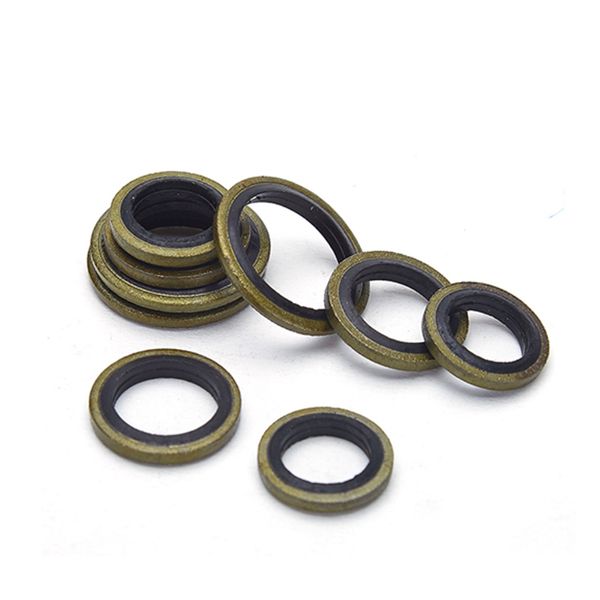 

6/8/10/12/14/16~60mm bonded washer metal rubber oil drain plug gasket fit m6/m8/m10/m12/m14/m16~m60 combined washer sealing ring customizati