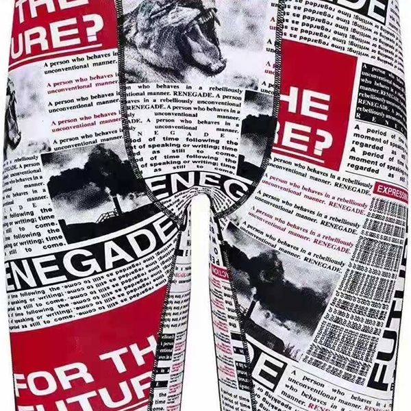 men's shorts spaper printing men breathable spandex comfortable sweat absorption fashion casual underwear 230807, White;black
men's shorts spaper printing men breathable spandex comfortable sweat absorption fashion casual underwear 230807, White;black