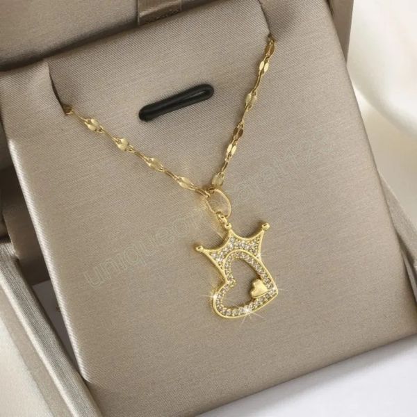 love crown pendant necklace for women copper inlaid zircon crown banquet party jewelry birthday gift, Silver
love crown pendant necklace for women copper inlaid zircon crown banquet party jewelry birthday gift, Silver