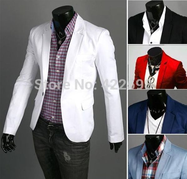 men039s formal jacket fashion suit casual slim fit one button blazer coat jacket7620486, White;black
men039s formal jacket fashion suit casual slim fit one button blazer coat jacket7620486, White;black
