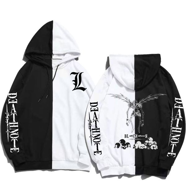 men's hoodies sweatshirts death note anime hoodie hip hop streetwear men women harajuku graphic vintage patchwork oversized sweatshirt, Black
men's hoodies sweatshirts death note anime hoodie hip hop streetwear men women harajuku graphic vintage patchwork oversized sweatshirt, Black