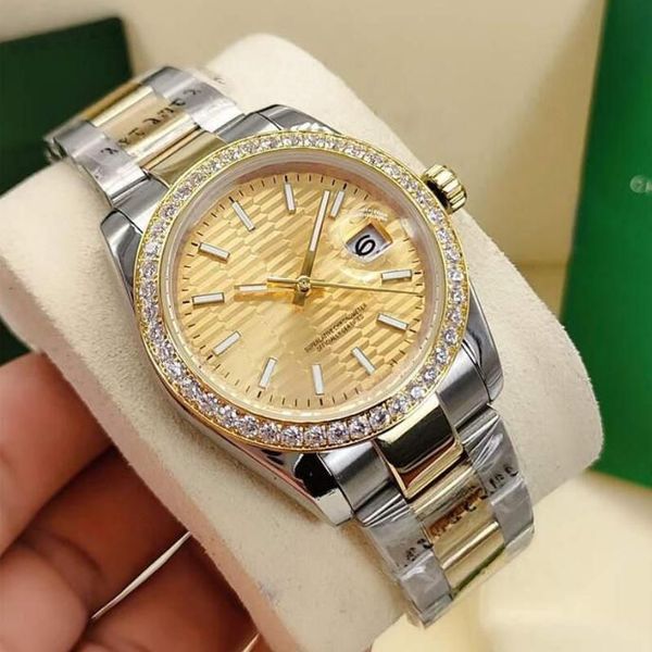 36mm women's diamond watch ladies automatic mechanical watches lady woman stainless steel folding buckle sport waterproof wristwatch fa, Slivery;brown
36mm women's diamond watch ladies automatic mechanical watches lady woman stainless steel folding buckle sport waterproof wristwatch fa, Slivery;brown