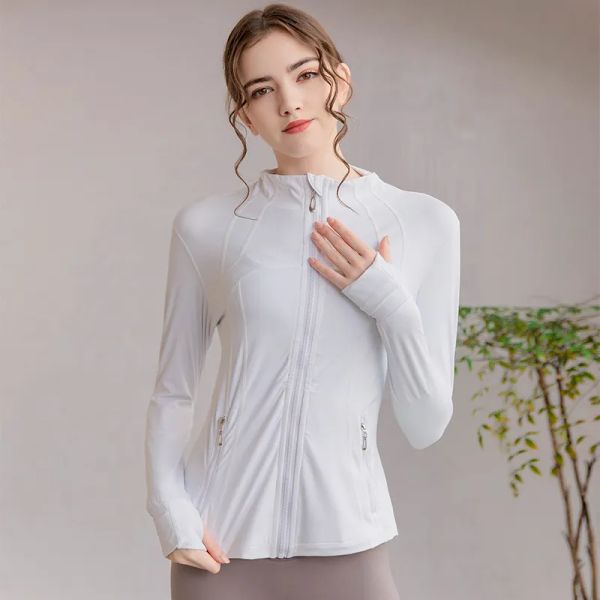lu-001 women's slim yoga jacket fitness autumn solid breathable workout gym coat running sport sweatshirts zipper nylon tight
lu-001 women's slim yoga jacket fitness autumn solid breathable workout gym coat running sport sweatshirts zipper nylon tight