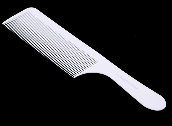 1 pc professional white resin cutting comb heat resistant salon hair trimmer brushes plastic pin tail antistatic comb8345505, Silver
1 pc professional white resin cutting comb heat resistant salon hair trimmer brushes plastic pin tail antistatic comb8345505, Silver