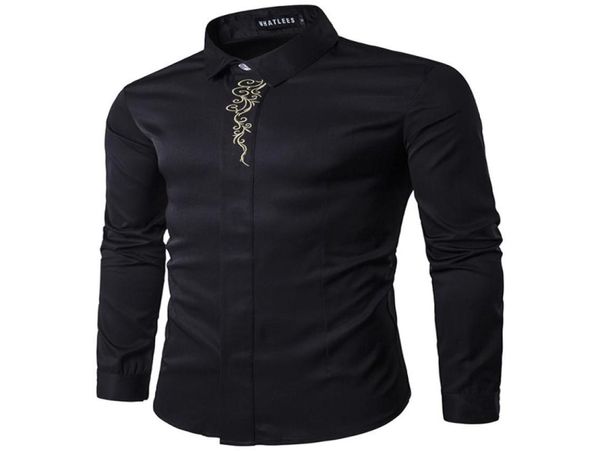 2018 spring autumn shirts outfit embroidery long sleeve men clothing evening dress shirts black plus size s2xl6907510, White;black
2018 spring autumn shirts outfit embroidery long sleeve men clothing evening dress shirts black plus size s2xl6907510, White;black