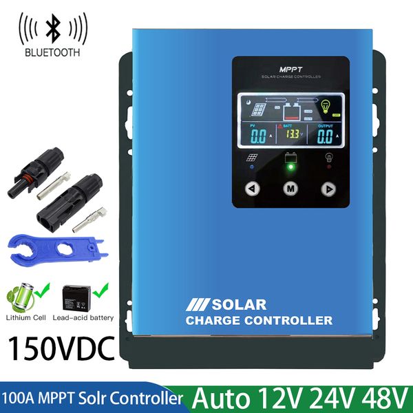 color screen 80a 100a mppt bluetooth solar charge controller 12v 24v 48v solar panel regulator for lifepo4 lithium gel battery
color screen 80a 100a mppt bluetooth solar charge controller 12v 24v 48v solar panel regulator for lifepo4 lithium gel battery