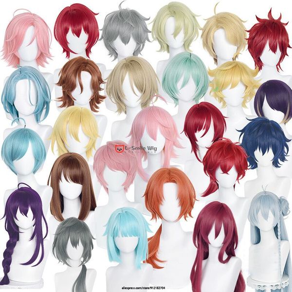 cosplay wigs anime ensemble stars es tsukinaga leo sena izumi kagehira mika harukawa sora shino hajime amagi hiiro cosplay wig wig cap 23080, Black
cosplay wigs anime ensemble stars es tsukinaga leo sena izumi kagehira mika harukawa sora shino hajime amagi hiiro cosplay wig wig cap 23080, Black