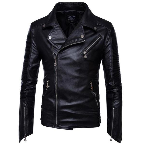 men039s fur faux men moto biker learher jackets and coats good quality male folds leather slim fit multiple zippers pu 5xl1502416, Black
men039s fur faux men moto biker learher jackets and coats good quality male folds leather slim fit multiple zippers pu 5xl1502416, Black