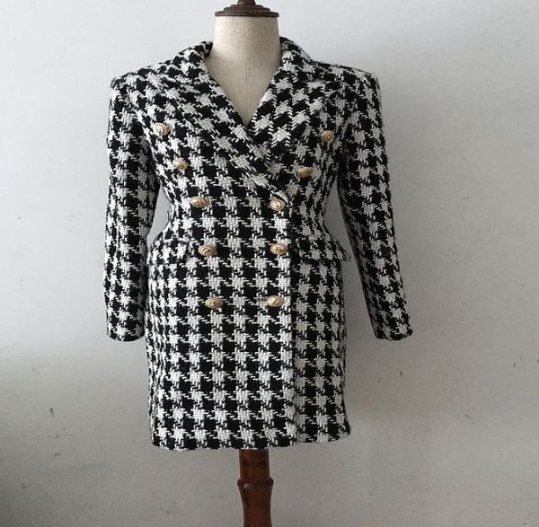 premium new style original design women039s doublebreasted metal buckle coat blazer houndstooth tweed woolen long 9942662, Black
premium new style original design women039s doublebreasted metal buckle coat blazer houndstooth tweed woolen long 9942662, Black