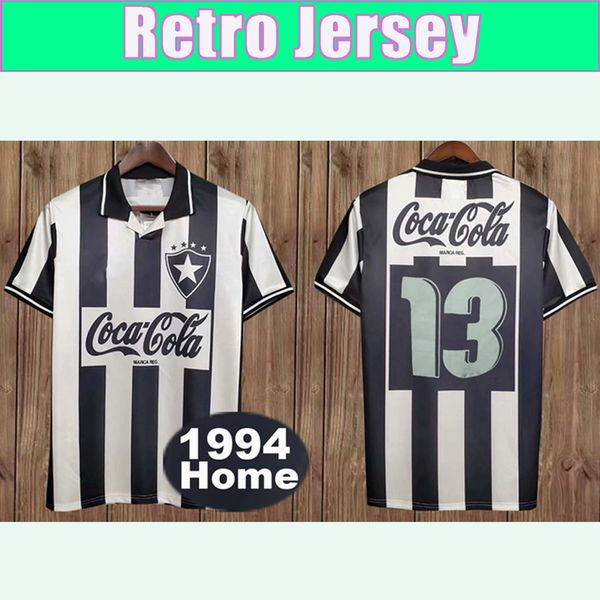 1994 botafogo fr retro soccer jerseys home black white football shirt uniforms, Black;yellow
1994 botafogo fr retro soccer jerseys home black white football shirt uniforms, Black;yellow