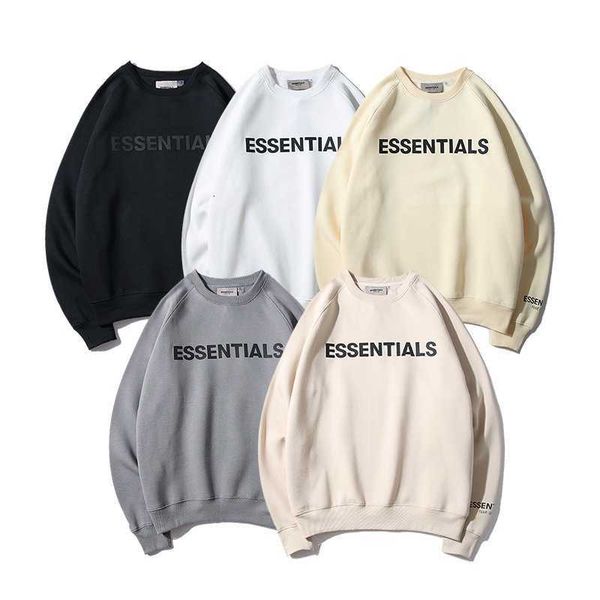 feel of god esential double line letter pressure glue high street trend long sleeve sweater for men and women, Black
feel of god esential double line letter pressure glue high street trend long sleeve sweater for men and women, Black