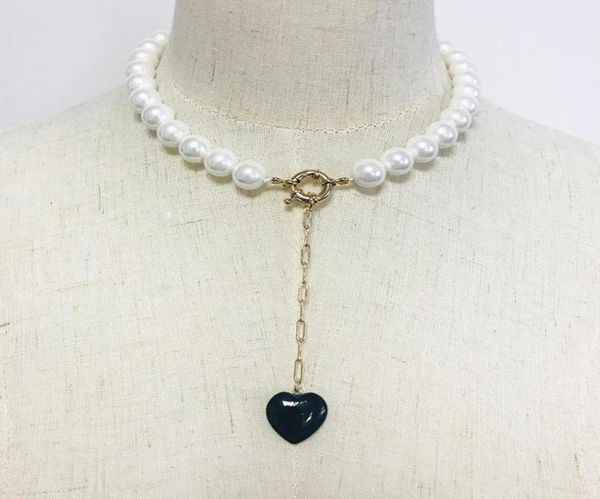 freshwater pearl necklace handmade short neck jewelry black stone pendant banquet wedding women add glamour clothes accessories ne9098676, Silver
freshwater pearl necklace handmade short neck jewelry black stone pendant banquet wedding women add glamour clothes accessories ne9098676, Silver