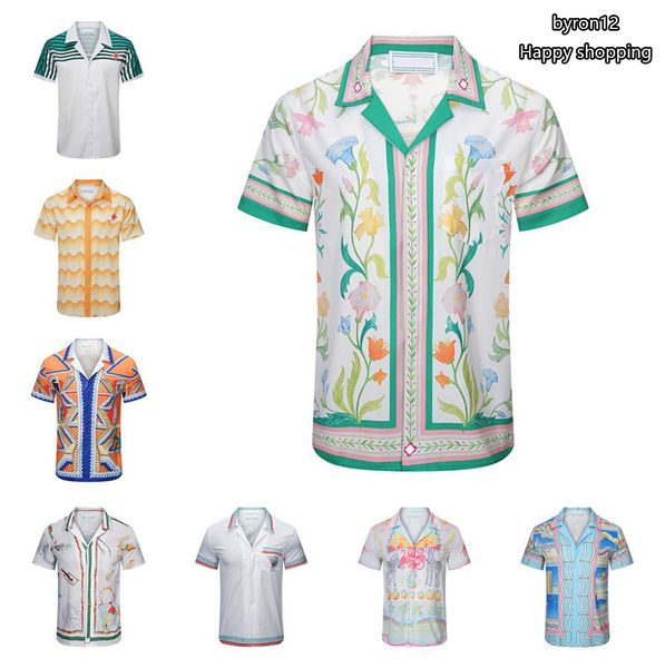 designer shirts fashion casablanca shirts print mens casual shirt womens loose silk shirt short sleeves luxury shirts tees summer beach asia, White;black
designer shirts fashion casablanca shirts print mens casual shirt womens loose silk shirt short sleeves luxury shirts tees summer beach asia, White;black