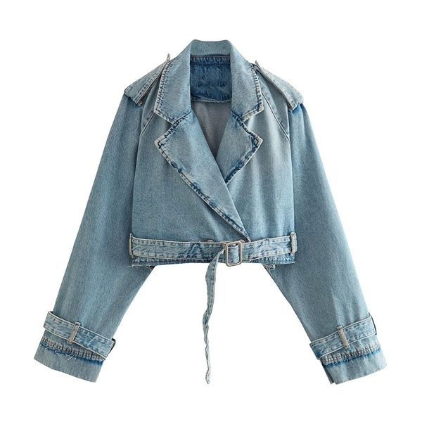 womens jackets unizera autumn temperament short loose casual versatile denim style double flap lapel buckle coat 230808, Black;brown
womens jackets unizera autumn temperament short loose casual versatile denim style double flap lapel buckle coat 230808, Black;brown