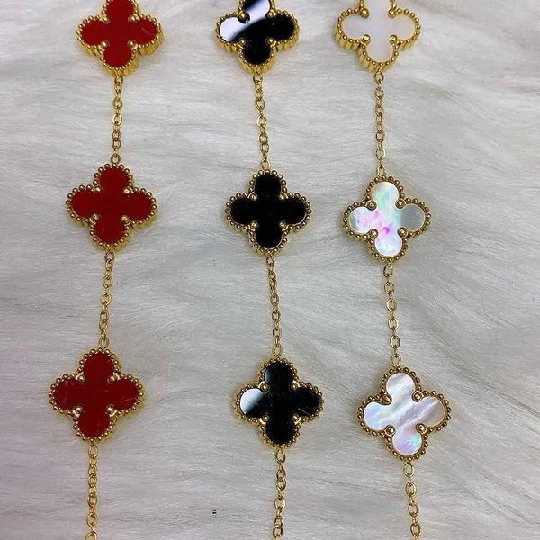 van clover bracelet online red korean fashion versatile four-leaf clover titanium steel bracelet colorfast non allergic luxury gift, Golden;silver
van clover bracelet online red korean fashion versatile four-leaf clover titanium steel bracelet colorfast non allergic luxury gift, Golden;silver