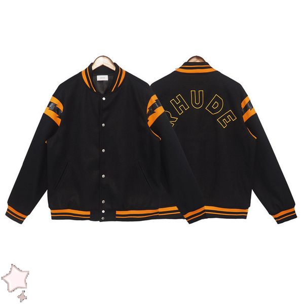 men's jackets rhude jacket lightning patch leather design men''s autumn winter loose hip-hop jacket woolen coat 230807, Black;brown
men's jackets rhude jacket lightning patch leather design men''s autumn winter loose hip-hop jacket woolen coat 230807, Black;brown
