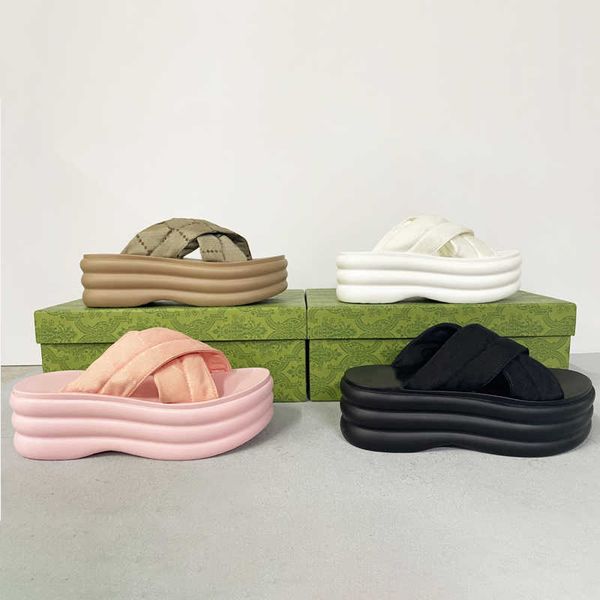 women designer platform sandals rubber sole high heel slides dress wedges sandal beach slippers luxury shoe with box bag no458, Black
women designer platform sandals rubber sole high heel slides dress wedges sandal beach slippers luxury shoe with box bag no458, Black