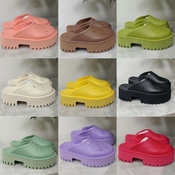 designe perforated logo slip-on platform womens mens slippers luxury rubber mules transparent materials lovely sunny beach, Black
designe perforated logo slip-on platform womens mens slippers luxury rubber mules transparent materials lovely sunny beach, Black