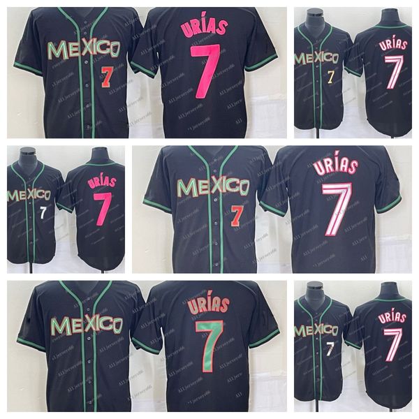 2023 mexico baseball jersey julio 7# urias jersey randy arozarena rowdy tellez jojo romero alex verdugo alejandro kirk all star pink number, Blue;black
2023 mexico baseball jersey julio 7# urias jersey randy arozarena rowdy tellez jojo romero alex verdugo alejandro kirk all star pink number, Blue;black