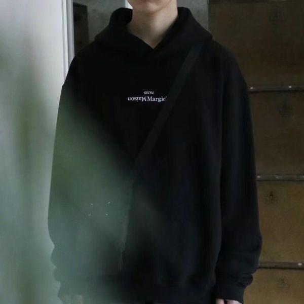 men's hoodies sweatshirts margiela style hooded sweatshirt women mm6 inverted reverse letter embroidery loose casual oversized hoodie m, Black
men's hoodies sweatshirts margiela style hooded sweatshirt women mm6 inverted reverse letter embroidery loose casual oversized hoodie m, Black