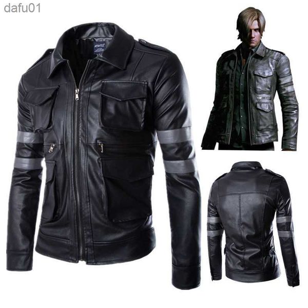 2023 autumn and winter new leather jacket men's fashion casual handsome windproof clothing simple coat multi-pocket 3xl l230520, Black
2023 autumn and winter new leather jacket men's fashion casual handsome windproof clothing simple coat multi-pocket 3xl l230520, Black
