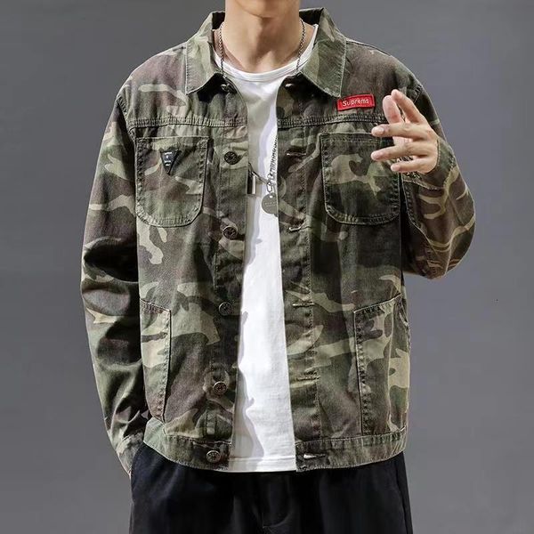 men's jackets qnpqyx men camouflage denim jacket slim fit camo jean jackets for man trucker jackets outerwear coat size s-3xl turn down, Black;brown
men's jackets qnpqyx men camouflage denim jacket slim fit camo jean jackets for man trucker jackets outerwear coat size s-3xl turn down, Black;brown