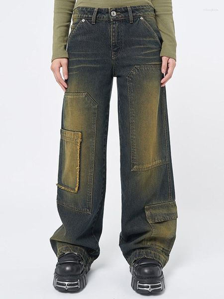 women's jeans y2k baggy green vintage women grunge denim high waist patchwork pants retro fashion pockets pantalones 2023, Blue
women's jeans y2k baggy green vintage women grunge denim high waist patchwork pants retro fashion pockets pantalones 2023, Blue