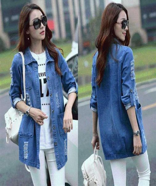 bigsweety basic long jeans coats women slim ripped denim jacket femme elegant vintage frayed jackets outwear casacos feminino3671451, Black;brown
bigsweety basic long jeans coats women slim ripped denim jacket femme elegant vintage frayed jackets outwear casacos feminino3671451, Black;brown