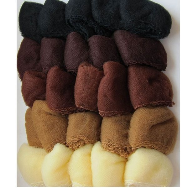 wig caps whole sale 500pcs hairnet 5mm nylon hair nets invisible disposable hair net 20inch five colors mix black dark brown brown blonde 23, Black;brown
wig caps whole sale 500pcs hairnet 5mm nylon hair nets invisible disposable hair net 20inch five colors mix black dark brown brown blonde 23, Black;brown