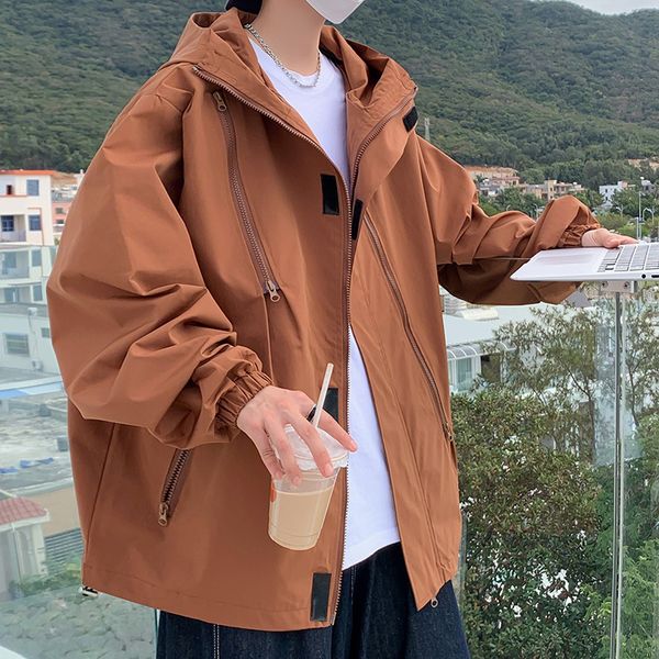 women's jackets streetwear spring hooded casual jacket for man outdoor coat windbreak bomber men's jacket 230807, Black;brown
women's jackets streetwear spring hooded casual jacket for man outdoor coat windbreak bomber men's jacket 230807, Black;brown