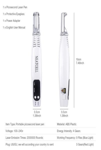 neatcell handheld picosecond pen blue light therapy skin tag scar freckle mole tattoo removal machine lcd plasma pen c1112245
neatcell handheld picosecond pen blue light therapy skin tag scar freckle mole tattoo removal machine lcd plasma pen c1112245