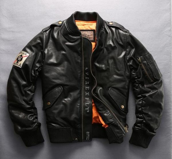avirex jacket men 039s down jacket black sheepskin stand collar baseball genuine leather men winter coat for me5398163
avirex jacket men 039s down jacket black sheepskin stand collar baseball genuine leather men winter coat for me5398163