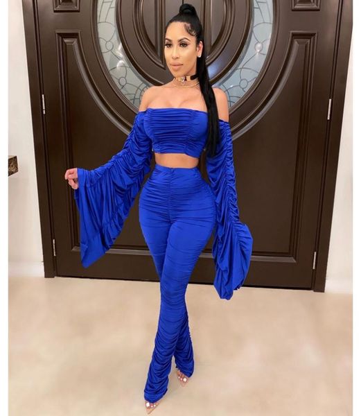 off shoulder two piece set women club outfits 2020 ruched crop and stacked pants set festival clothing women suits1796876, Gray
off shoulder two piece set women club outfits 2020 ruched crop and stacked pants set festival clothing women suits1796876, Gray