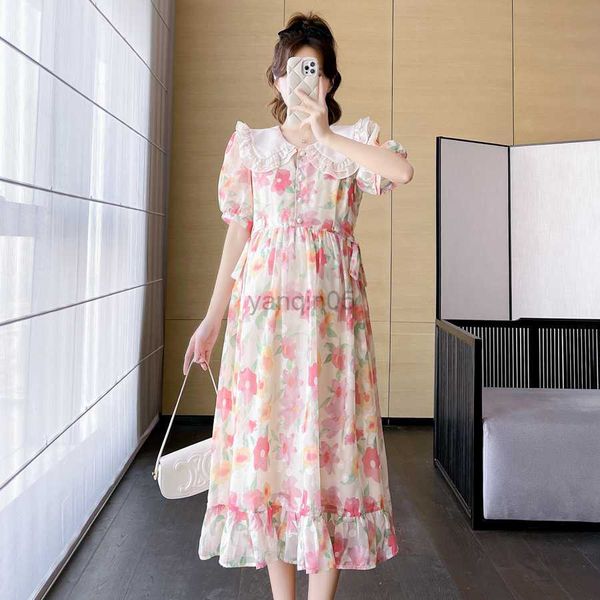 maternity dresses 8608# 2023 summer new french fashion maternity long dress sweet floral print chiffon clothes for pregnant women ruffle pre, White
maternity dresses 8608# 2023 summer new french fashion maternity long dress sweet floral print chiffon clothes for pregnant women ruffle pre, White