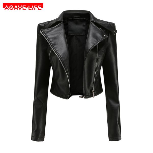 womens jackets spring autumn women black faux leather jacket casual zipper decoration biker coat female solid color short outwear s3xl 23080, Black;brown
womens jackets spring autumn women black faux leather jacket casual zipper decoration biker coat female solid color short outwear s3xl 23080, Black;brown