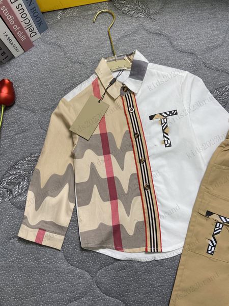 children classic autumn srets plaid shirt with khaki pants boy handsome shirt sclassic plaid shirt two-piece set brand designer 2023 childre, White
children classic autumn srets plaid shirt with khaki pants boy handsome shirt sclassic plaid shirt two-piece set brand designer 2023 childre, White