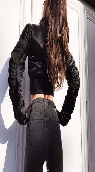 women039s jackets high waist women short cropped army green bomber jacket zip boyfriend motorcycle biker coat female padde6980271, Black;brown
women039s jackets high waist women short cropped army green bomber jacket zip boyfriend motorcycle biker coat female padde6980271, Black;brown