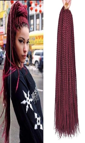 3packs 18inches crotchet box braids hair extensions blonde brown burgundy crochet braids kanekalon synthetic hair extensions 709928835698, Black
3packs 18inches crotchet box braids hair extensions blonde brown burgundy crochet braids kanekalon synthetic hair extensions 709928835698, Black